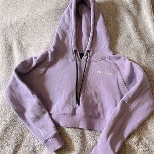 Alphalete Cropped Hoodie - Purple/Lilac